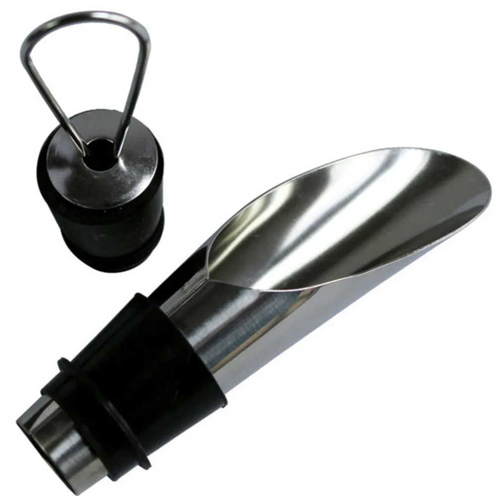 Wine Bottle Stopper Stainless Steel Wine Bottle Stoppers Funnel Pourer
