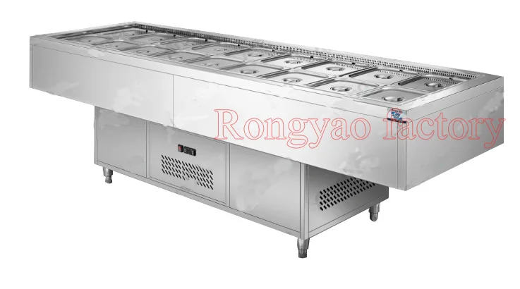 Energy-Saving Sandwiches Fresh-Keeping Cabinet Horizontal Refrigerator Air-Cooling Freezer Working Bench Temperature 0-10 Dc | Бытовая
