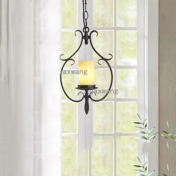 

American Led Pendant Lights Loft Deco Dining Room Lustre pendant lamp Iron Art Light Fixtures Living Room Kitchen Hanging Lamps