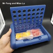 Вертикальная соединение 4 Настольная игра Семья партии легко носить шахматы