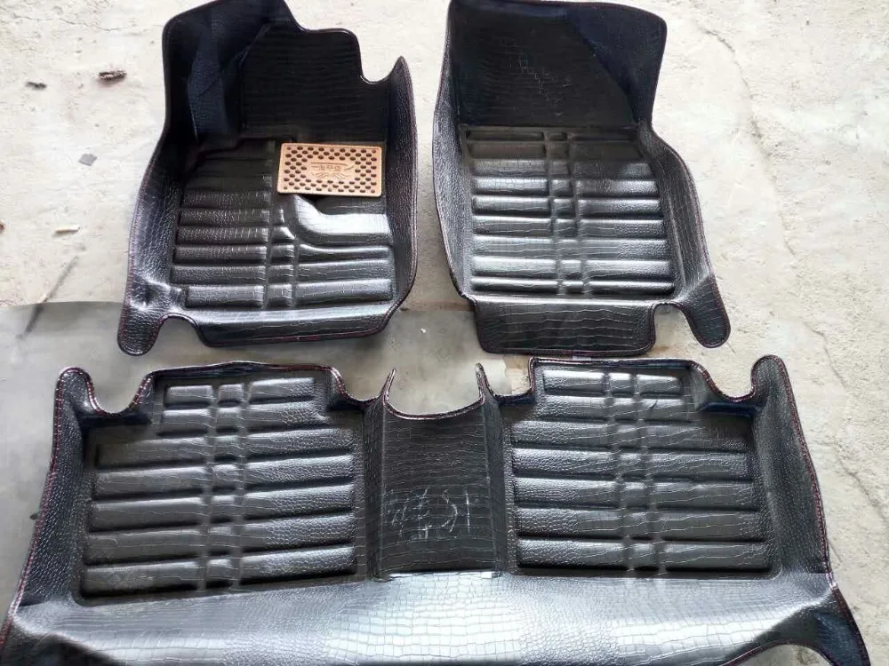

3D Crocodile Pattern Car Floor Mats Front & Rear For Honda Crosstour 2012-2015 Waterproof Car-styling Carpet rugs Floor Liners