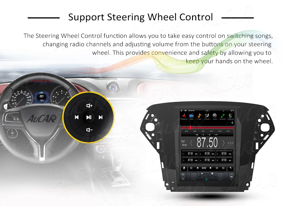 Tesla style 10," для Ford Mondeo 2007-2010 Автомобильный Аудио мультимедийный плеер gps система Bluetooth wifi 4G Вертикальная стерео ips