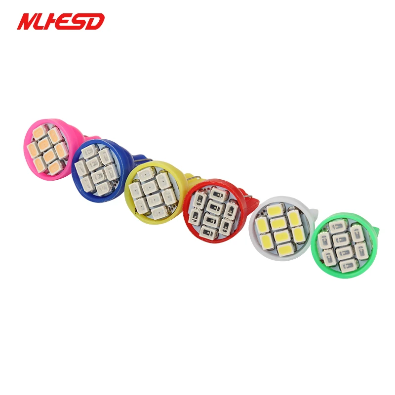 1000 шт. светодиодный светодиодные лампы T10 с клиновидным цоколем 8 SMD 1210 LED W5W 2825 158 192