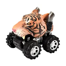6 см тигр животное дети динозавр модель мини-автомобиль игрушечный автомобиль Назад в будущее литье смешные дети животные Машинки Игрушки