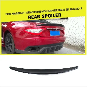 FRP Неокрашенный Черный задний праймер багажник спойлер крыло для Maserati granturismo Coupe 2012