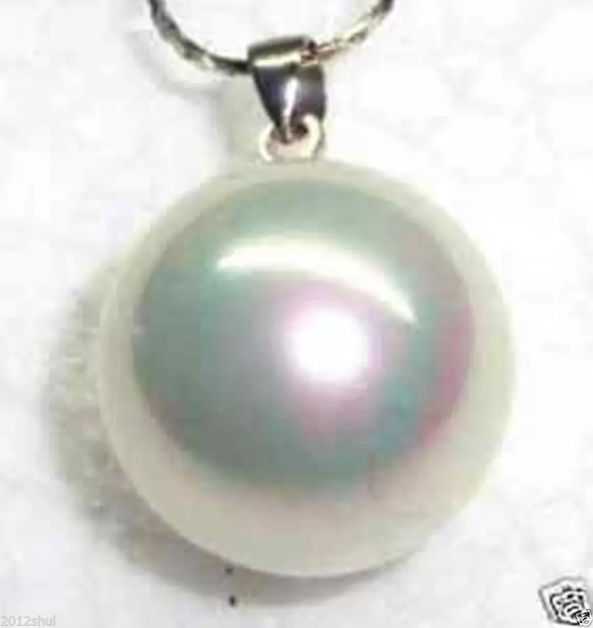 DYY Free &gt&gt&gt&gt&gt 18mm Beautiful White shell Pearl Pendant Necklace |