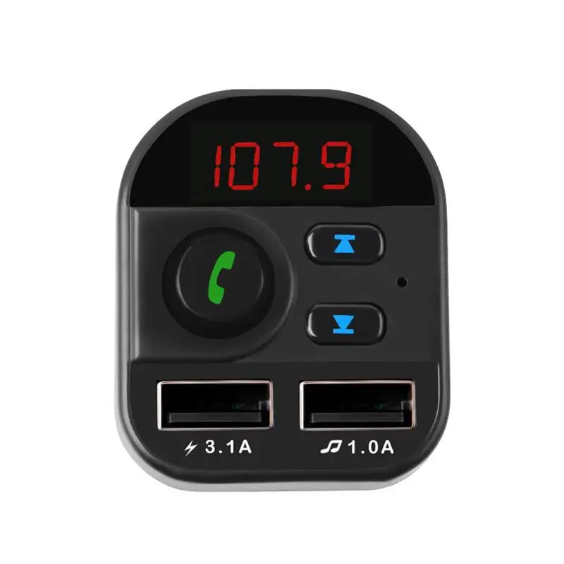 Автомобильный MP3-плеер fm-передатчик многофункциональный автомобильный bluetooth-плеер автомобильное зарядное устройство 5 В/3.1A 1A поддержка tf-карты U диск