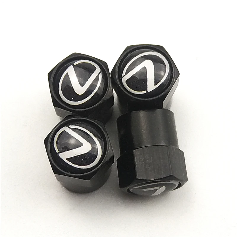 

4Piece/set black Sport CAR Styling Auto Accessories Car Wheel Tire Valve Caps Case for LEXUS RX300 RX330 IS250 LX570 is200 car