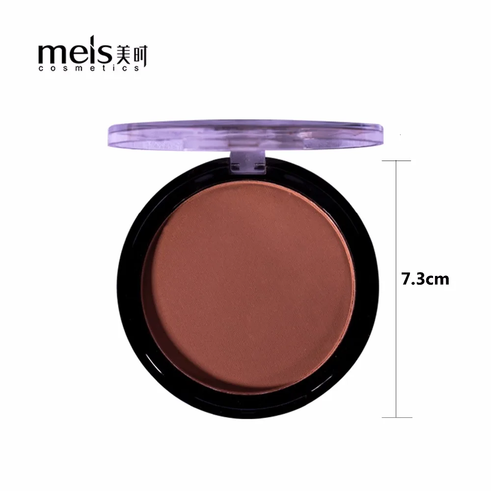 MEIS натуральная пудра для лица Минеральная основа контроль масла осветляет отбеливающий консилер макияж прессованная пудра со спонжем MS0165