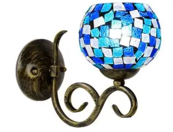 

light bathroom mirror iron wall lam European pastoral Mediterranean bedroom headlight staircase bedside lamp lighting ZA