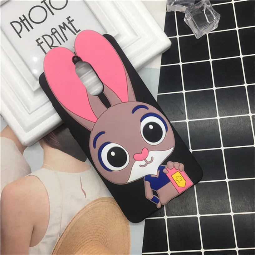 

Lovely Cartoon Rabbit Case for Lenovo K6 Phone Cases Fashion Soft TPU Cover Capa for Lenovo K6 Power K33a42 k33 a42 Case