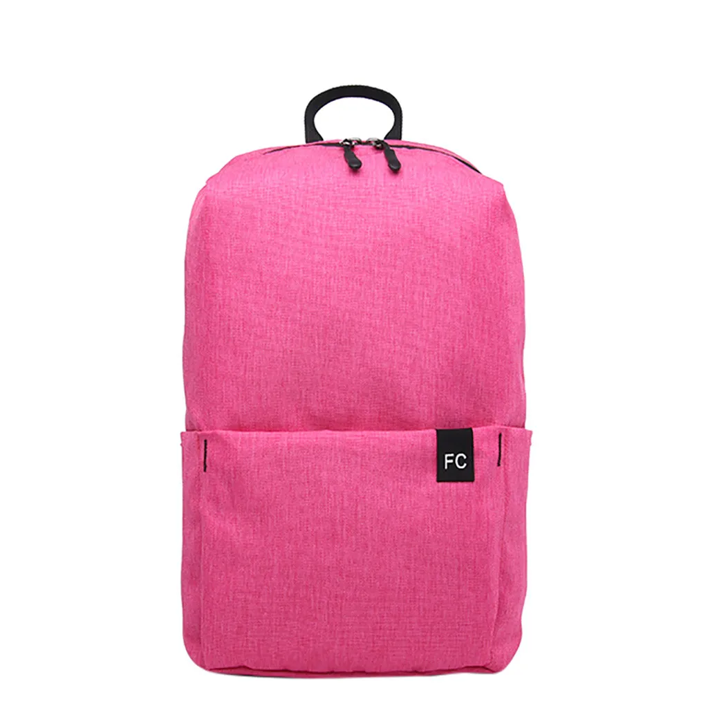 Цветной рюкзак 7 цветов для школы подростков, сумка для девочек, Одноцветный Большой Вместительный студенческий рюкзак, сумка для путешествий
