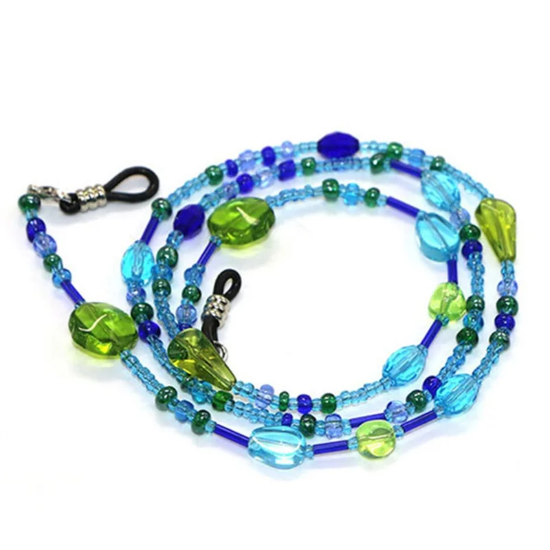 SUMONDY элегантные солнцезащитные очки цепи женские модные очки Lanyards противоскользящие цепи очки держатель Веревка очки аксессуары GU06
