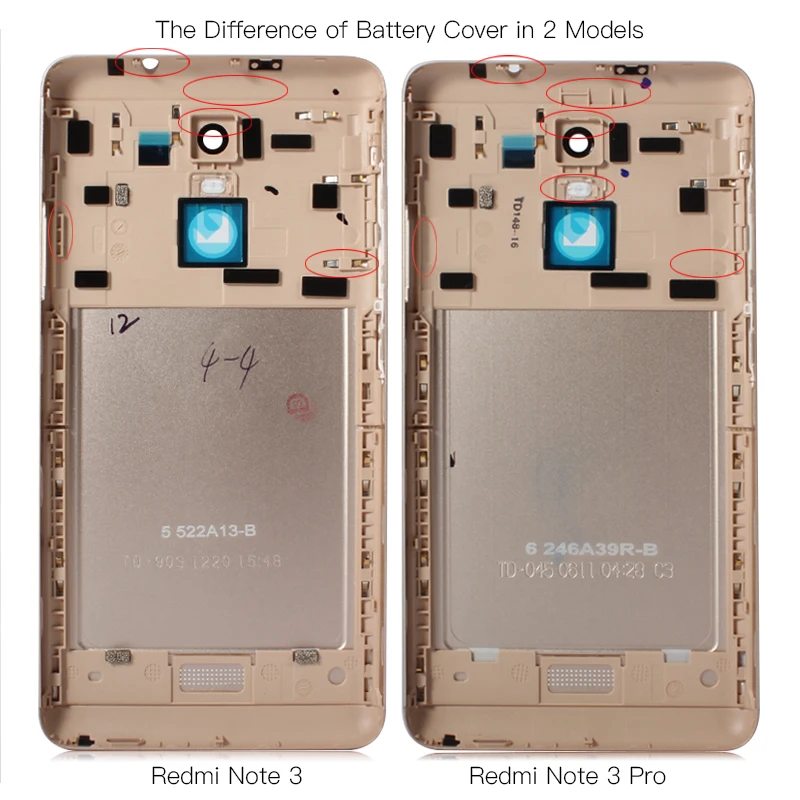 Для Xiaomi Redmi Note 3/Note 3 Pro 150 мм металлический задний корпус батареи Защитная крышка на дверь с держатель для карт запасные части
