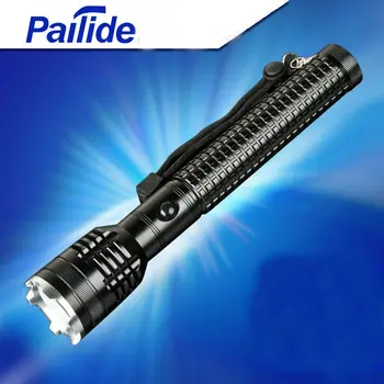 

Pailide 2*18650 350 lumen IPX-6 Aluminum alloy Rechargeable torch security patrol T6 lamp Ultra bright long shot led flashlight