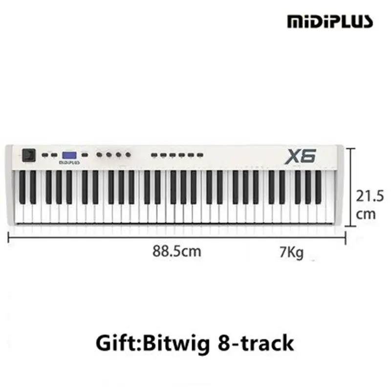 Midiplus X6 61key With Semiweighted Keys Usb Midi Keyboard Controller