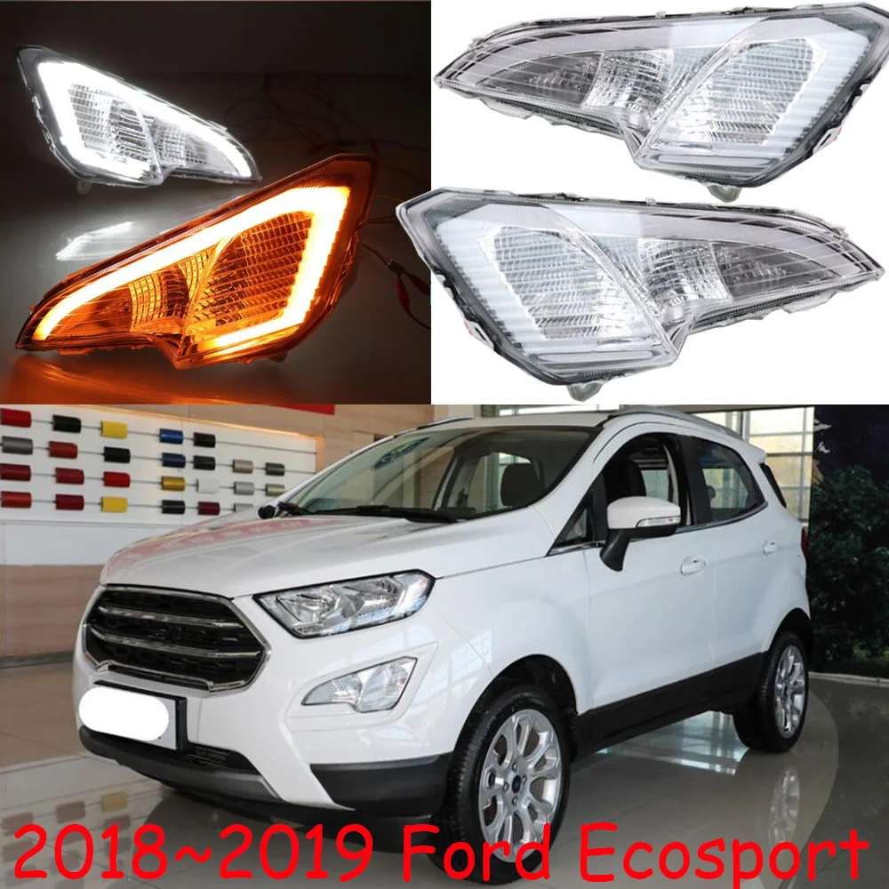 Автомобильный бампер Ecosport фасветильник для Ford дневсветильник 2018 ~ Y DRL