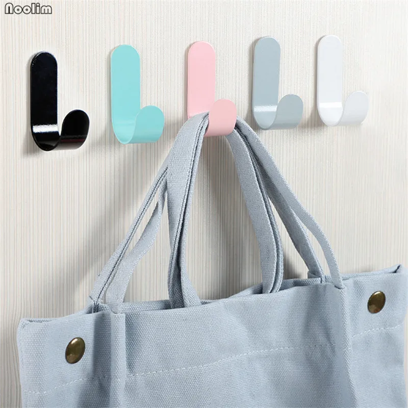 

4Pcs/set Nordic Creative Iron Small Bag Hook Key hanger Wall Mounted Towel Holder Kitchen Bathroom Wall Hanging Hook Organizer