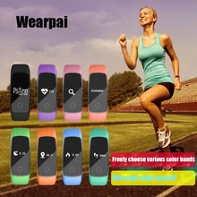 Оригинальный wearpai WP110 Красочные смарт-браслет сердечного ритма Мониторы Фитнес трекер SmartBand IP67 Pro умный Браслет Для App