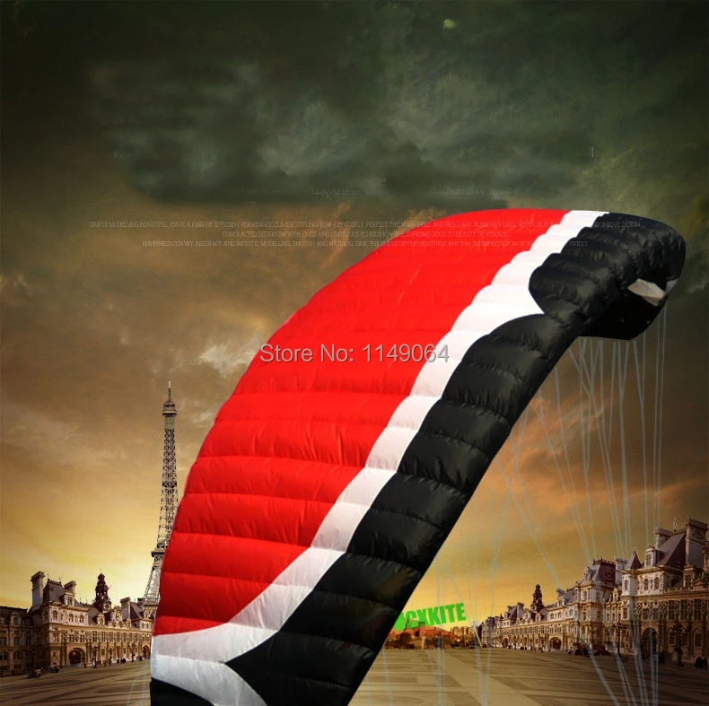 

free shipping high quality N9 9square meters quad line power kite surf flying snakes control bar bicicleta de praia can am