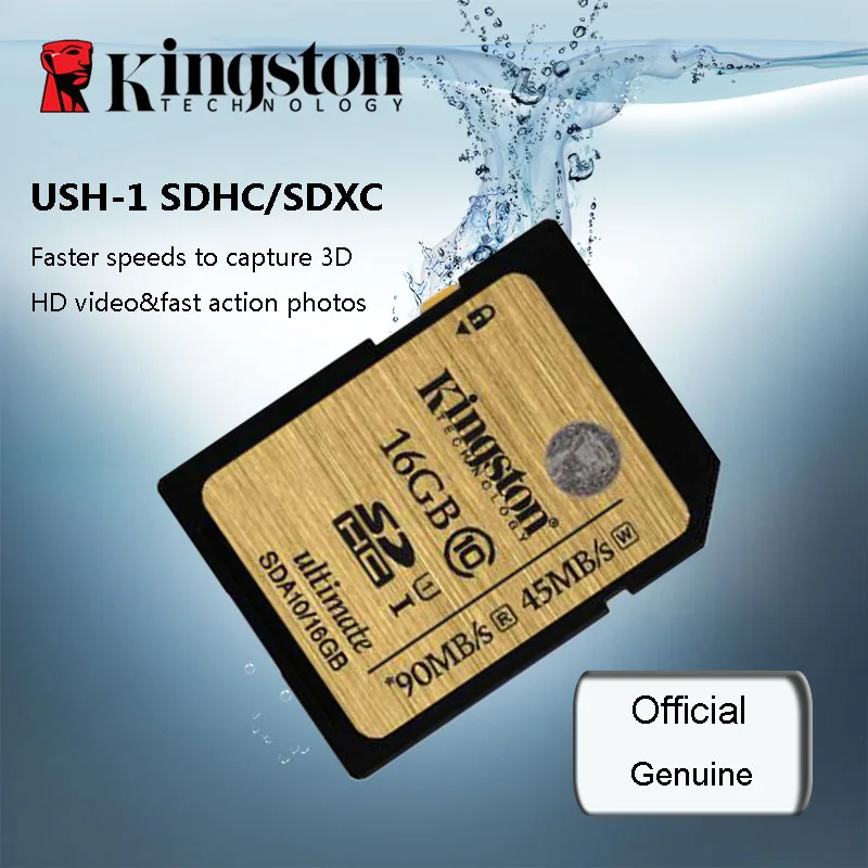 Kingston SD Card 32GB 16GB 128GB Class10 SDHC SDXC Memory cards 256GB