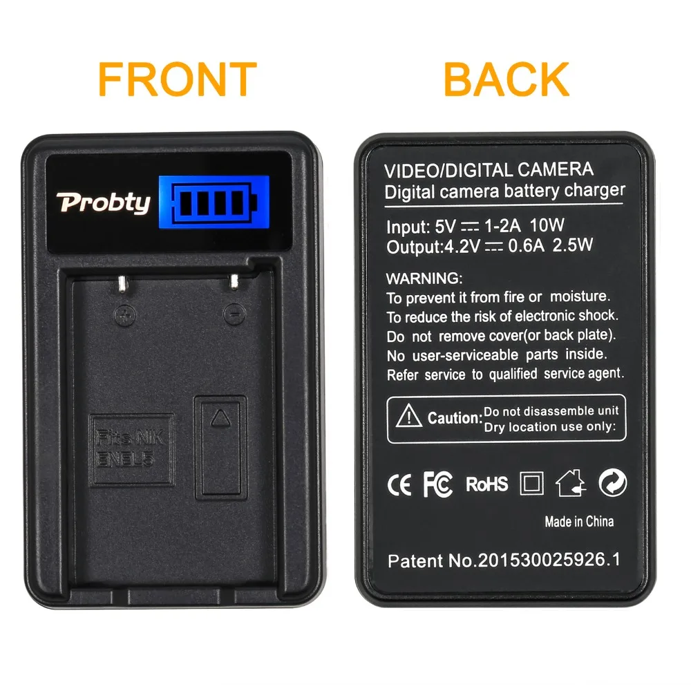 Nikon EN-EL5 EN EL5 EL5 LCD USB 배터리 충전기 Nikon Coolpix P80 P90 P100 P500 P510 P520 S10 P3 P4 디지털 카메라