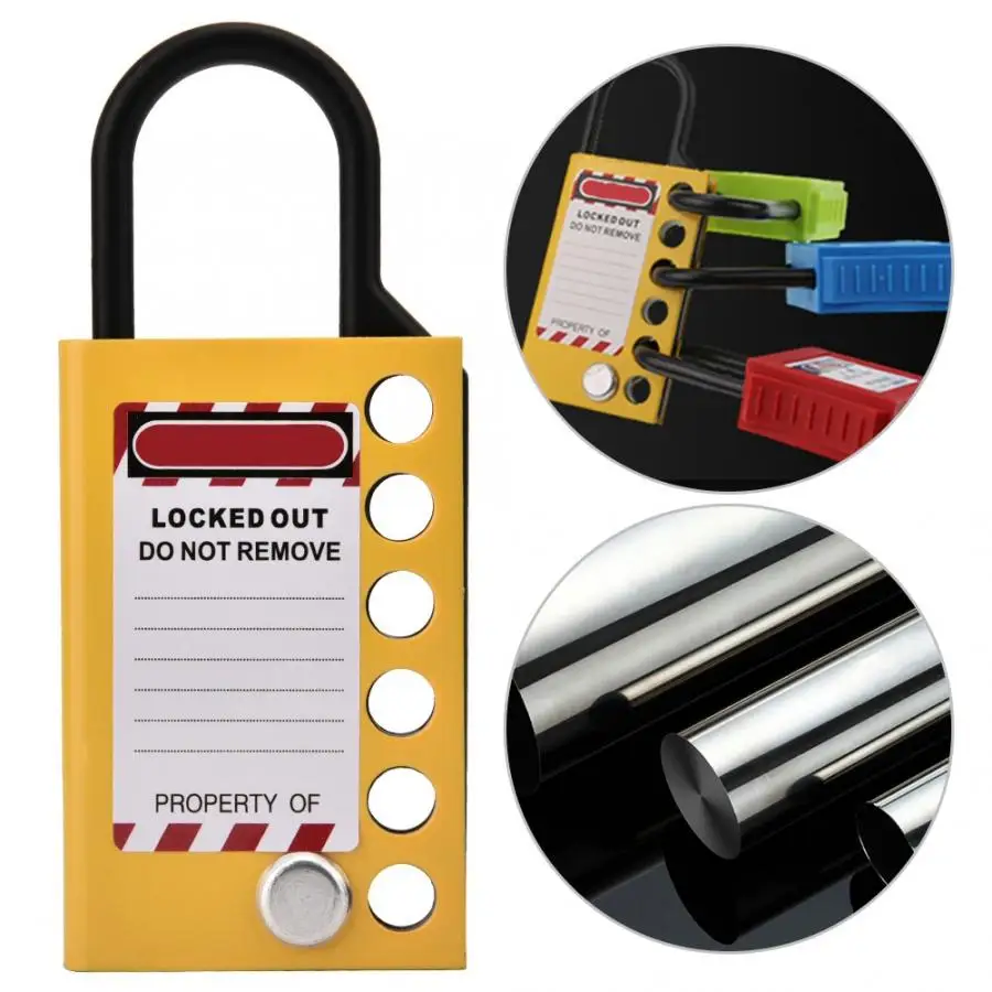 

lock timer Aluminum Row Insulation Industrial Safety Hasp Lockout 6-hole Expander Lock BD-51 smart door lock