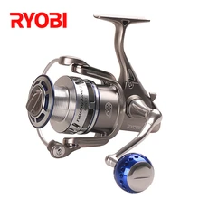 RYOBI рыболовная KING III 6000/8000 спиннинговые Катушки 6+ 1BB/5,0: 1/10 кг CNC ручка Морская Рыбалка Катушка морской Спиннинг мулине Pesca катушки