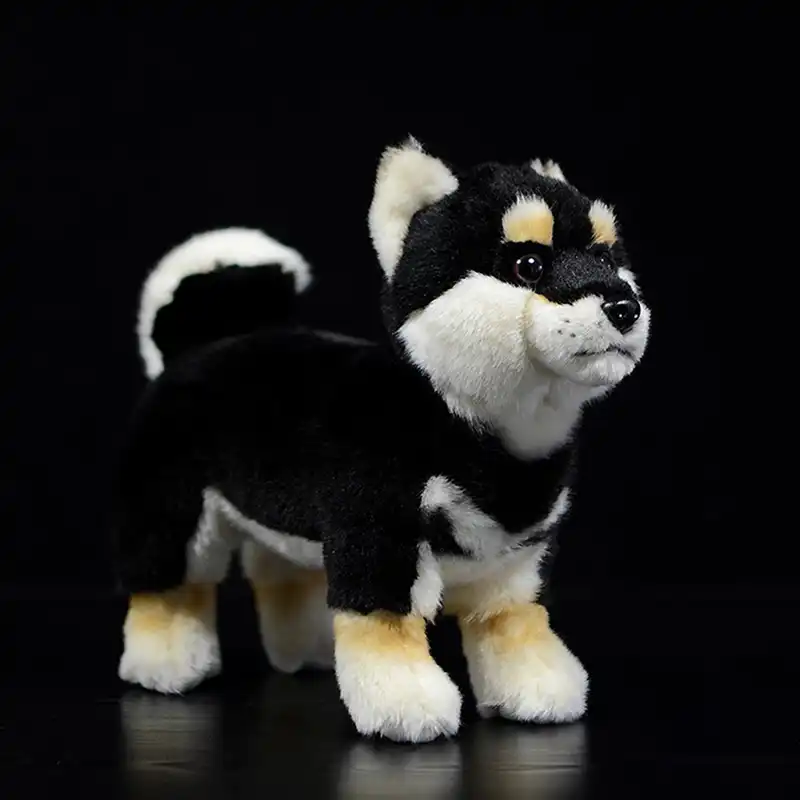 black shiba inu plush