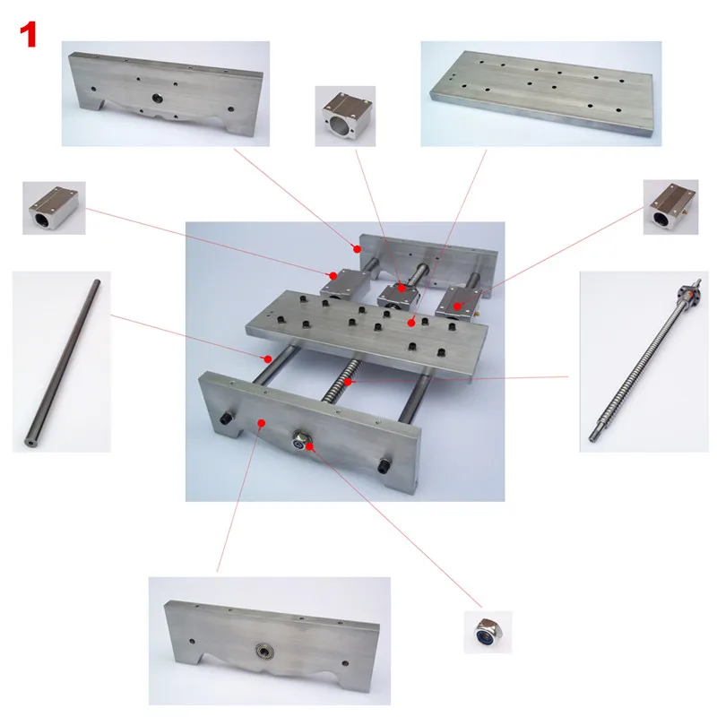 Мини CNC 6040 шариковый винт токарный станок рама Фрезерное основание машины кронштейн для DIY ЧПУ маршрутизатор и 3D сборка принтера