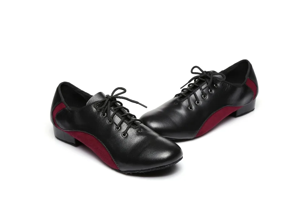 Мужская танцевальная обувь; кожаные мужские туфли для бальных танцев; Salas; Танцевальная обувь; Мужская черная обувь на низком каблуке; Модный дизайн; низкая цена; удобная обувь