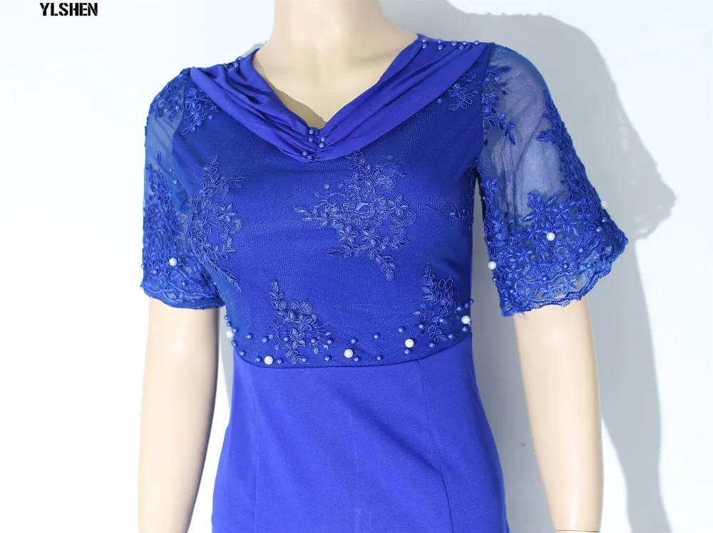 New African Dresses for Women Dashiki Lace Embroidered Beaded African Gown Dress Clothes Bazin Riche Sexy Slim Long Africa Dress 10