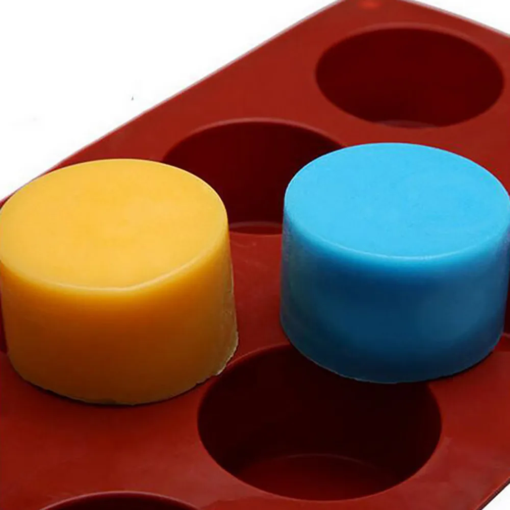Горячая мыло в виде пчелиных сот форма круглая Гибкая силиконовая форма для печенья конфеты шоколада плесень#614