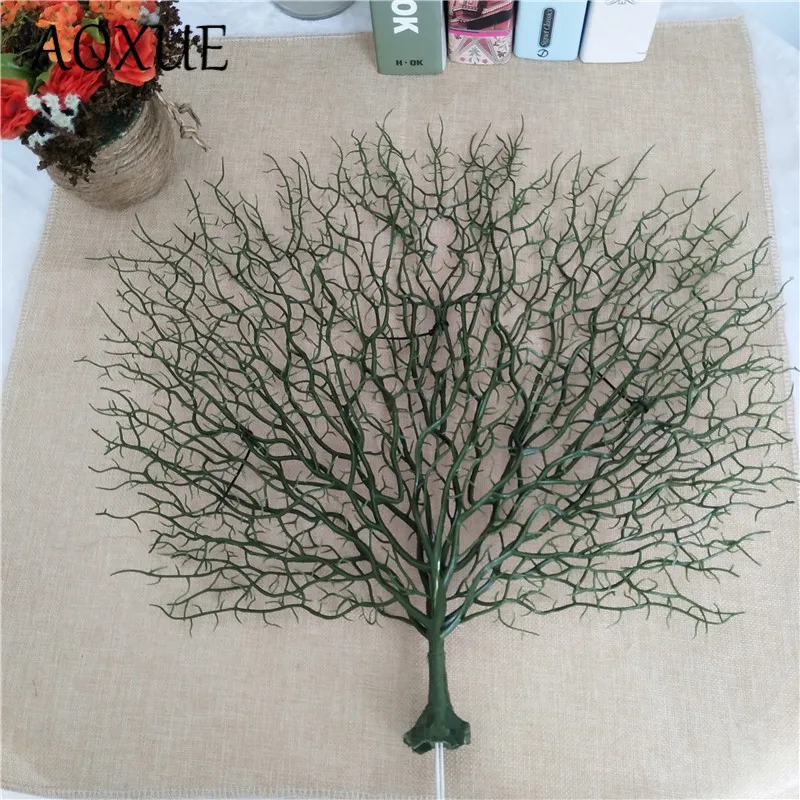 

Simulation tree branch plastic plant branches simulation 42 cm artificial fake leaves branches for home office garden decoration