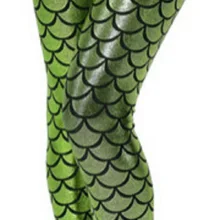 Для женщин сексуальные леггинсы голографическая Русалка рыбьей чешуи металлизированные леггинсы с геометрическим рисунком C049