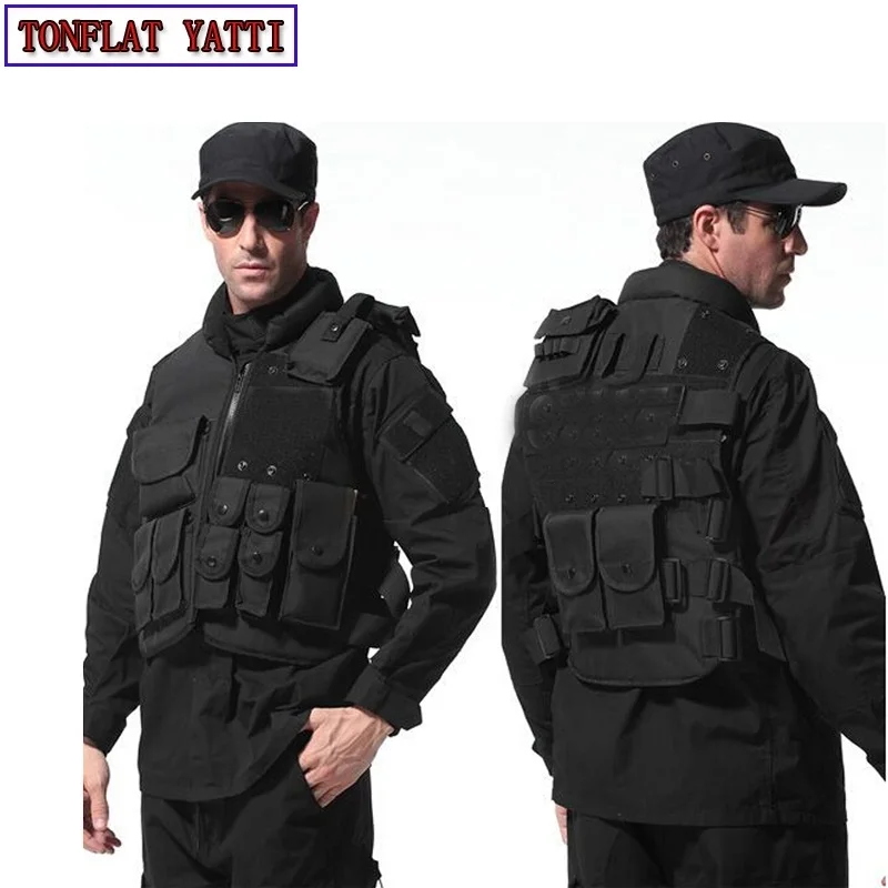 Military Tactical gear vest Paintball Game Bulletproof Molle Black vest cs Vest swat Police law enforcement colete tatico Military Tactical gear vest Paintball Game Bulletproof Molle Black vest cs Vest swat Police law enforcement colete tatico