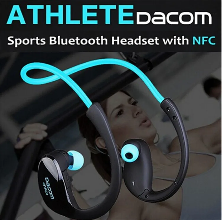 Dacom Athlete Bluetooth гарнитура беспроводные наушники спортивные стерео наушники с HD микрофоном NFC auriculares для iPhone samsung