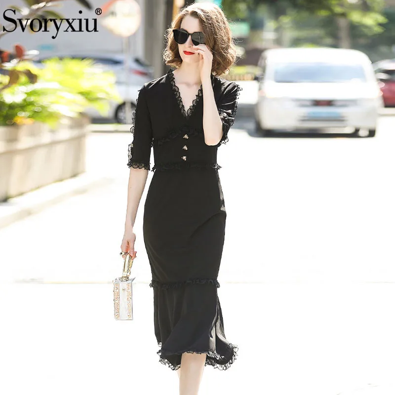 Automne Noir Sirène V Designer Paquet De Tenue Sexy Femmes Bouton Bikinis Cou Svoryxiu Fête Manches Dentelle Moitié Chic Fesses gnXtwUxUa