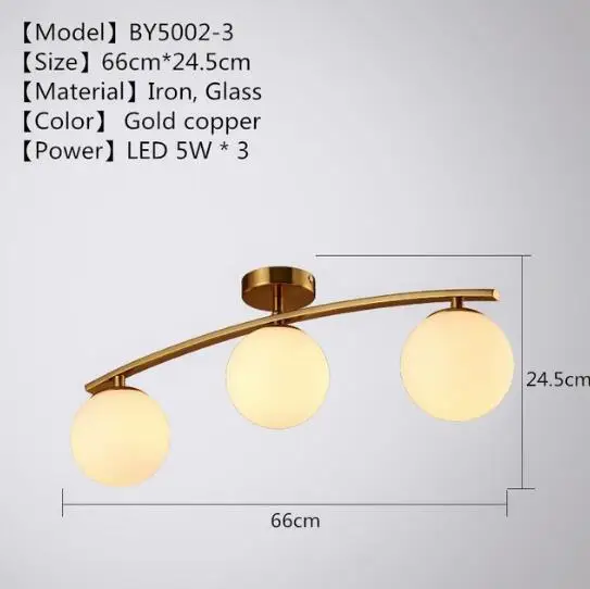 3 Lamp Caps D66CM
