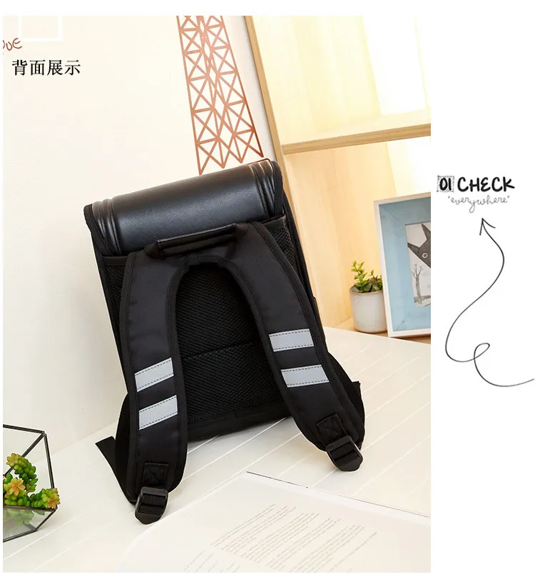 Coulomb Japanese Kids Primary School Backpack Waterproof PU Student Children Boys Load Shedding orthopedic Backpacks Daypack (12)