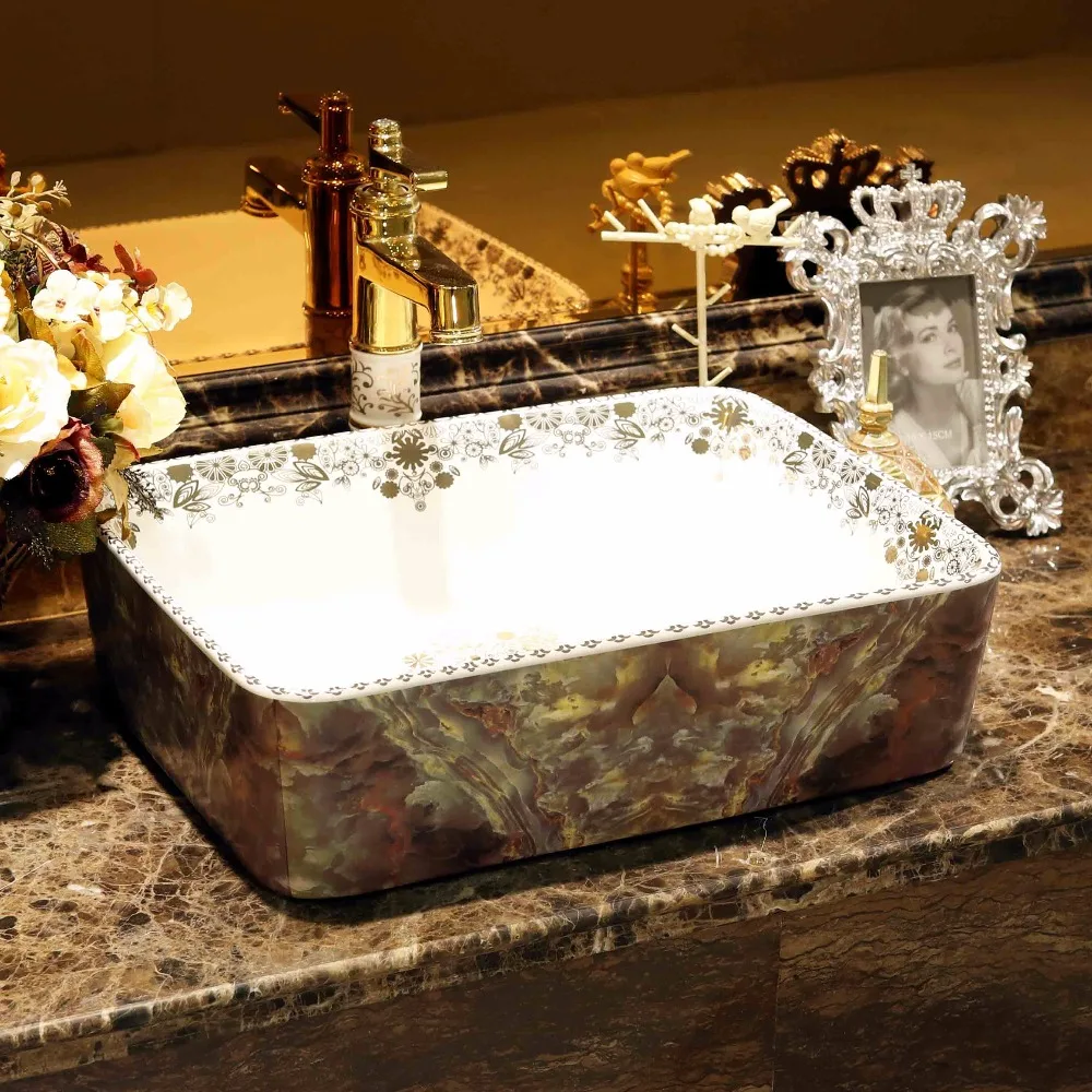 Jingdezhen ceramic sanitary ware art counter basin wash basin lavabo