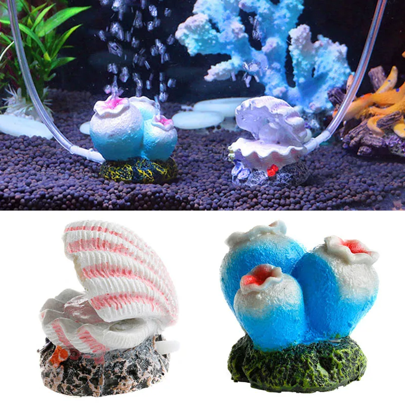 Artificial Coral Pearl Aquarium Air Bubble Decor Fish Tank Aerator