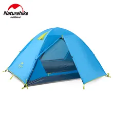 Naturehike сверхлегкий комплект 3 человек палатки Открытый Кемпинг палатка ткань 190t Водонепроницаемый ткань NH16S00-с