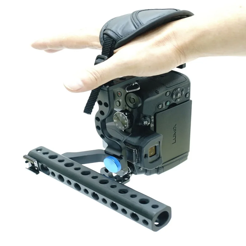 

Aluminum Protective Frame Housing Protector Shell Handle Gimbal PTZ Cage set for Panasonic LUMIX G85 Camera Micro DSLR
