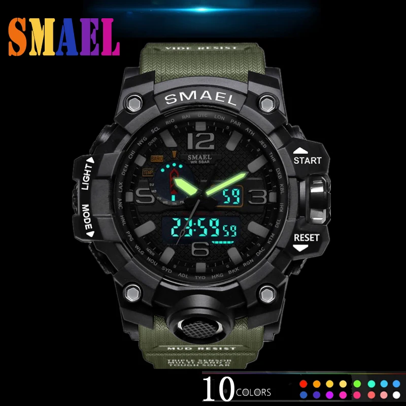 Goede Koop SMAEL Merk Sport Horloges Voor Mannen Waterdichte Digitale