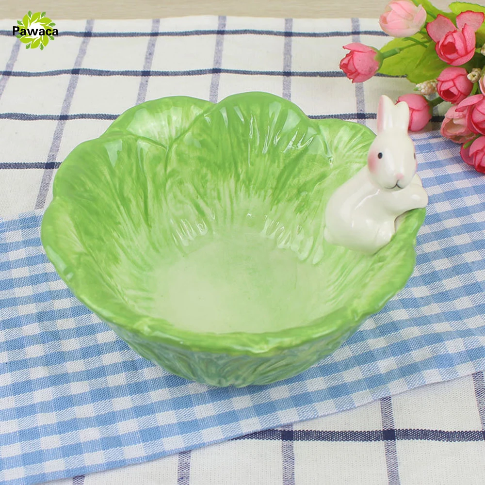 Buy Creative Ceramic Decoration Cute Rabbit Cabbage