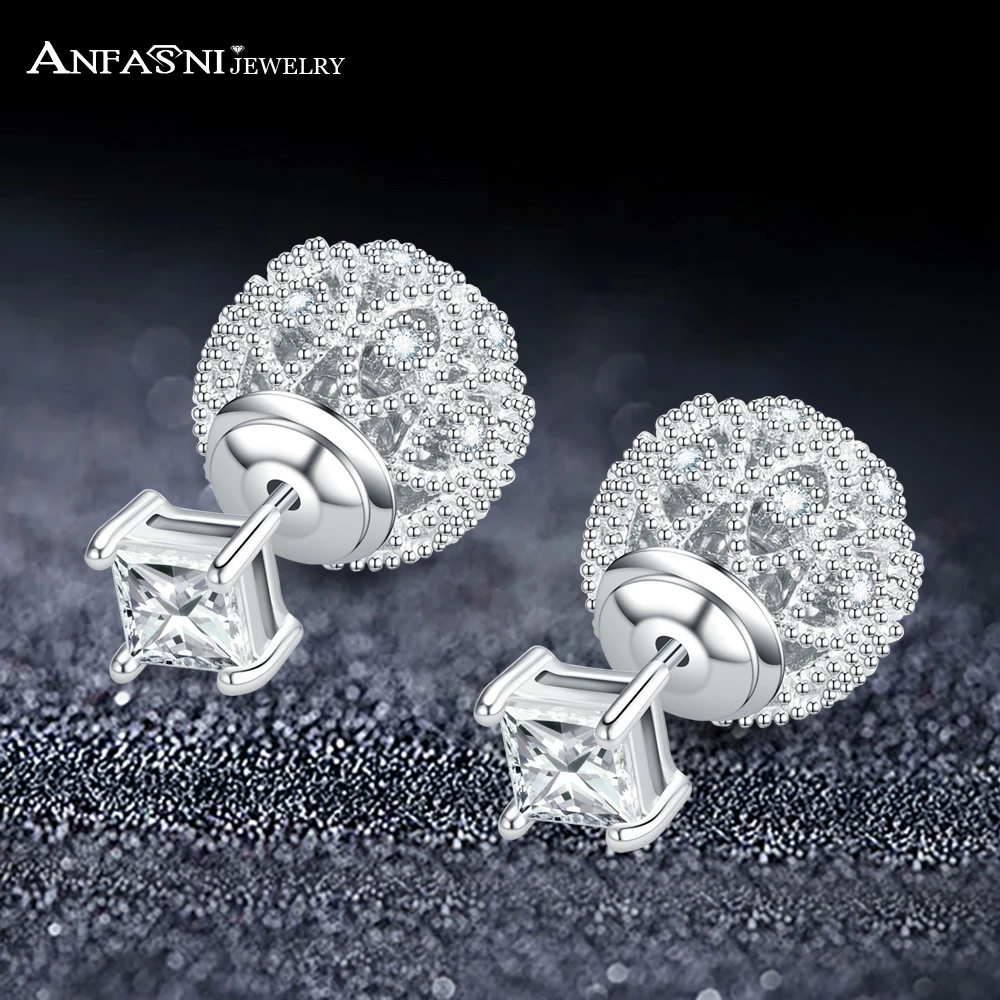 Buy ANFASNI Retro Hollow Ball Double Sided Earring