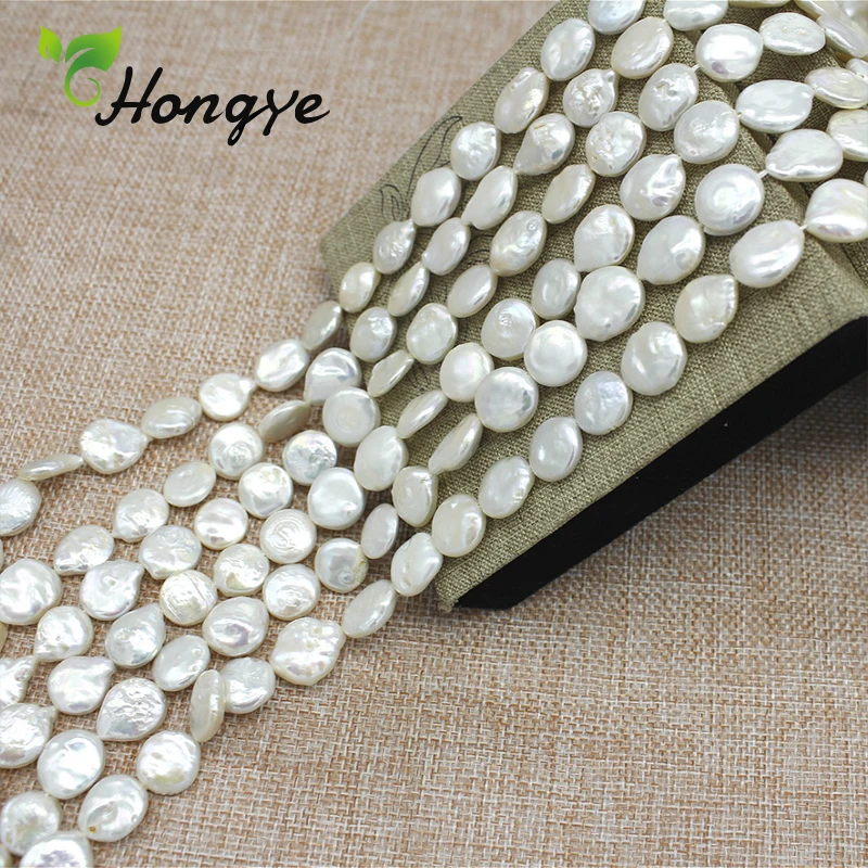 

35mm Natural Freshwater Pearls Beads DIY Pearl Necklace Wedding Party Decoration Brides Headgear White Gemstone Beads