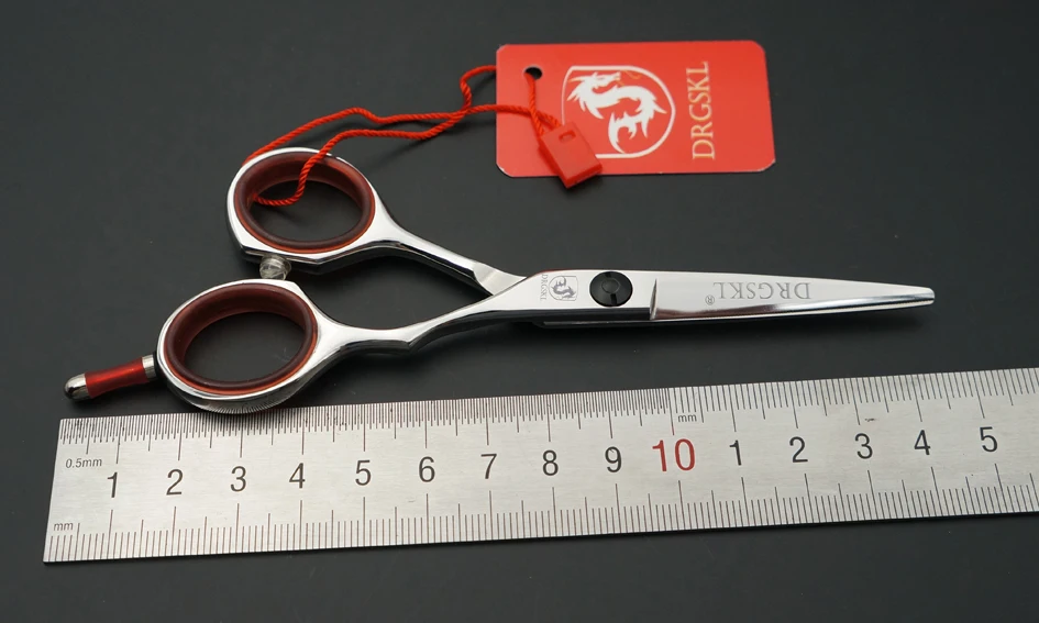 DRGSKL улучшенные 440C зубчатые ножницы для стрижки волос 5,0 дюймов модельные ножницы для волос Парикмахерские ножницы для волос резиновое кольцо