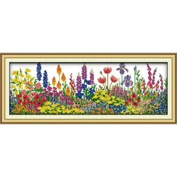 

Everlasting Love Spring Scenery In Garden Chinese Cross Stitch Kits Ecological Cotton Printed 11CT DIY Gift Christmas Decoration